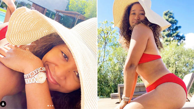 Naomi Osaka poses in bikini after trolls criticise swimsuit photos