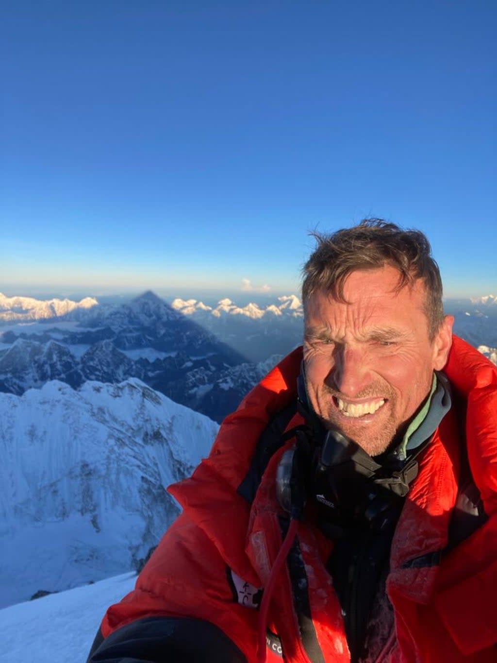 British mountaineer Kenton Cool at the summit of Mount Everest (Kenton Cool)