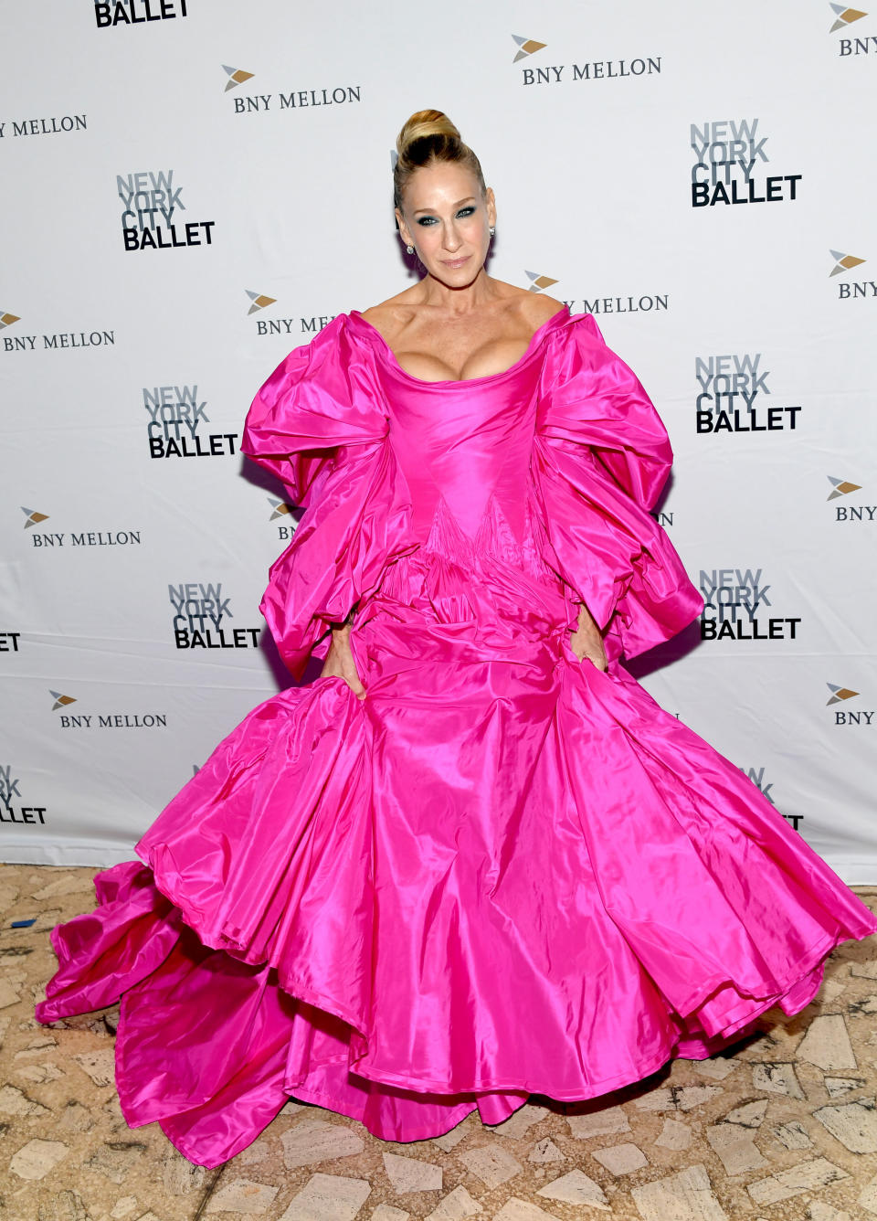 Sarah Jessica Parker at the eighth annual New York City Ballet fall fashion gala in New York on Sept. 26, 2019.