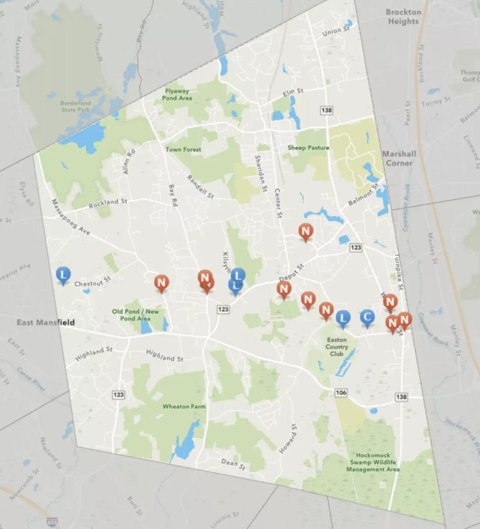 Saturdays storm on July 29, 2023, caused downed trees and power outages in Easton.