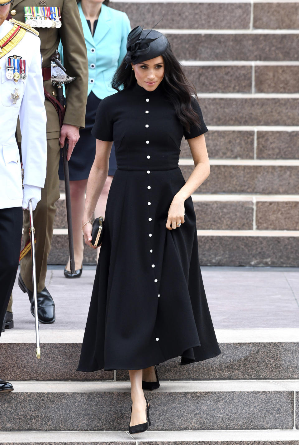 Meghan, Duchess of Sussex, attends the official opening of the extension of the ANZAC Memorial in Hyde Park on Oct. 20 in Sydney.