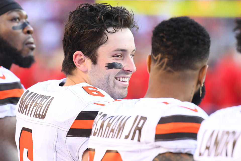 While Baker Mayfield is taking a lot of the criticism in Cleveland, Odell Beckham Jr. is quick to defend his quarterback.