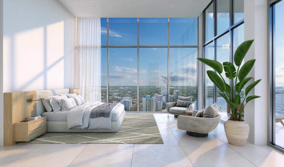 An interior rendering of Obsidian condo project along the 1200 block of Palm Avenue in downtown Sarasota.