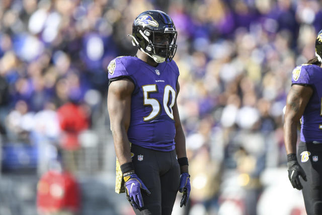 Ravens apply UFA tender on OLB Justin Houston