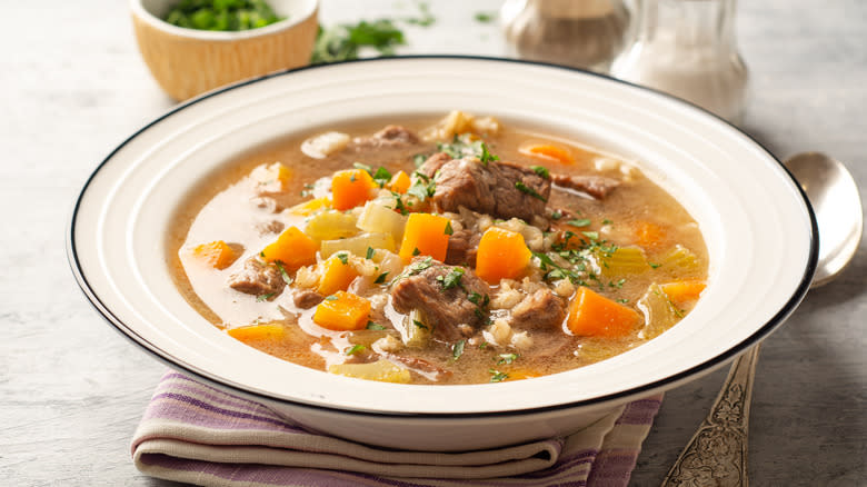 Beef and barley soup