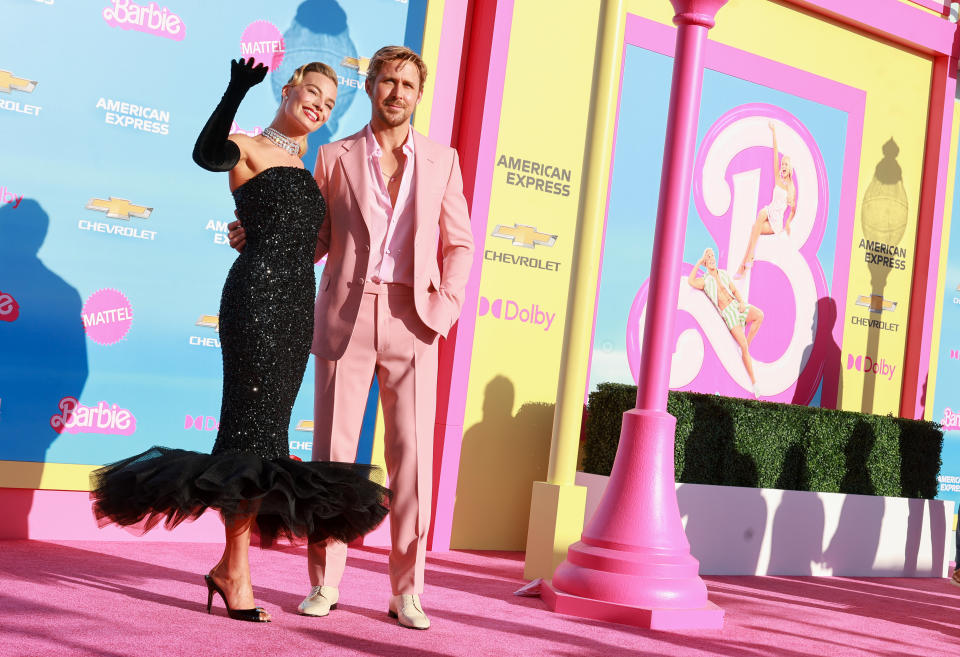 Margot and Ryan Gosling at a Barbie event