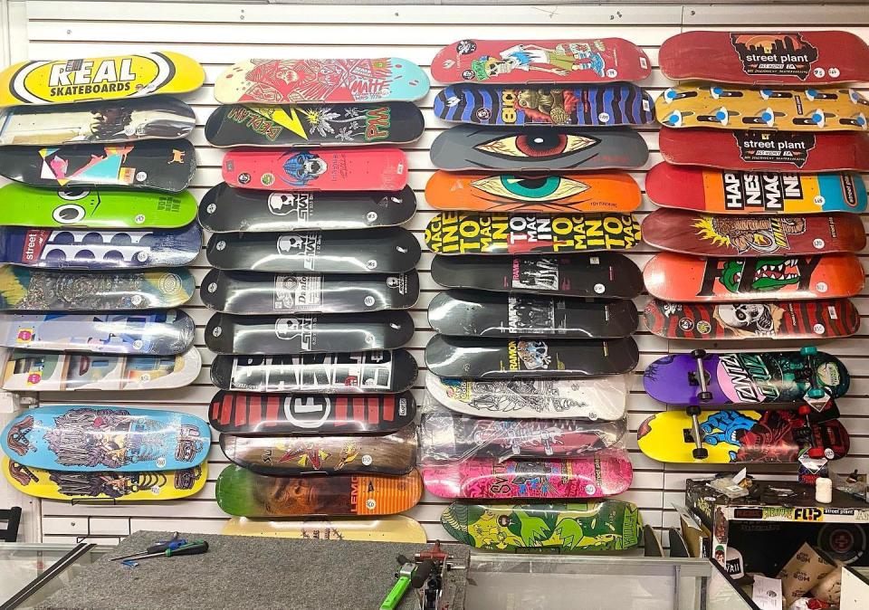 Bedlam Skateboards is one of the vendors at the Punk Rock Flea Market
