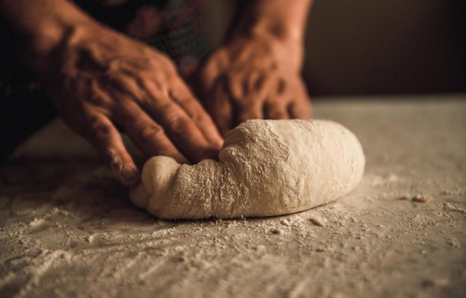 Let the dough rest after you knead it