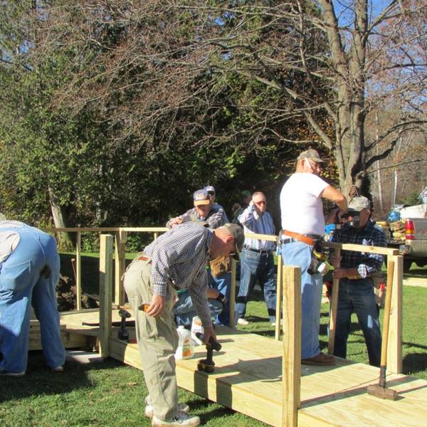 Ramp Guys, a volunteer group which builds handicap-accessible ramps in Steuben County, recently completed its 700th ramp.
