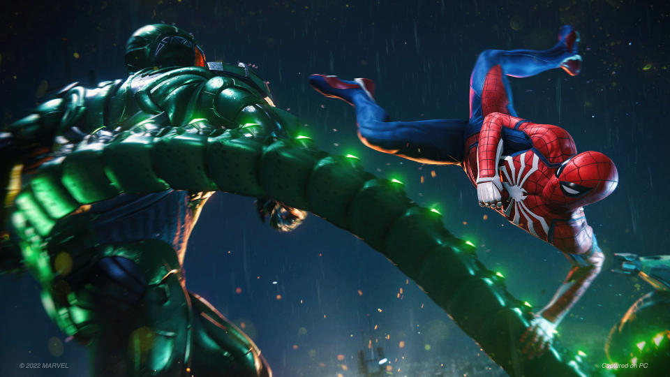 Spidey fights Scorpion in Marvel's Spider-Man Remastered