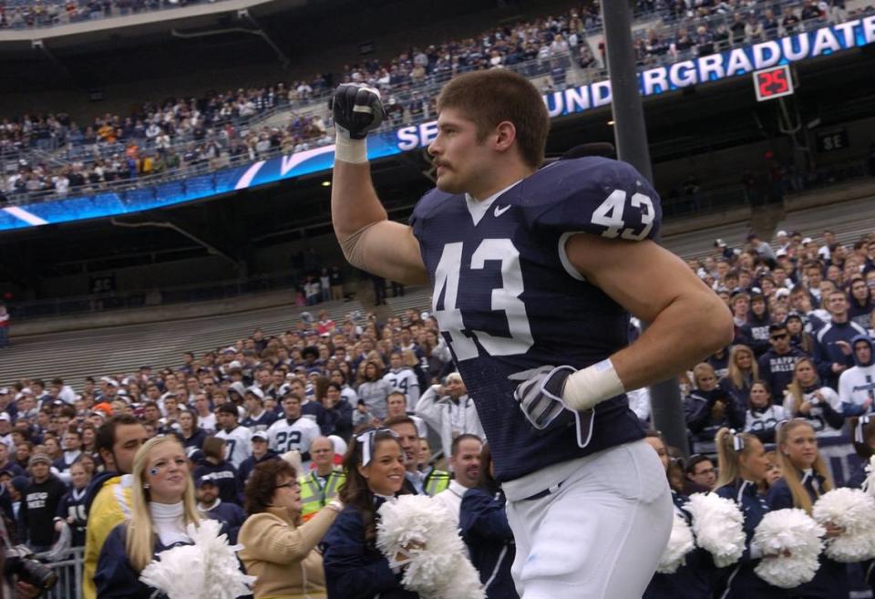 Josh Hull in introduced before a November 2009 Penn State football game as part of senior day.