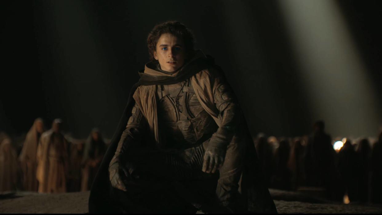  Timothee Chalamet as Paul in Dune: Part Two. 