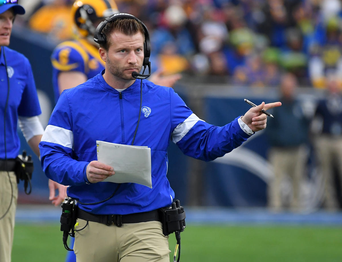 Rams coach Sean McVay keeps cool after apparent rough comments