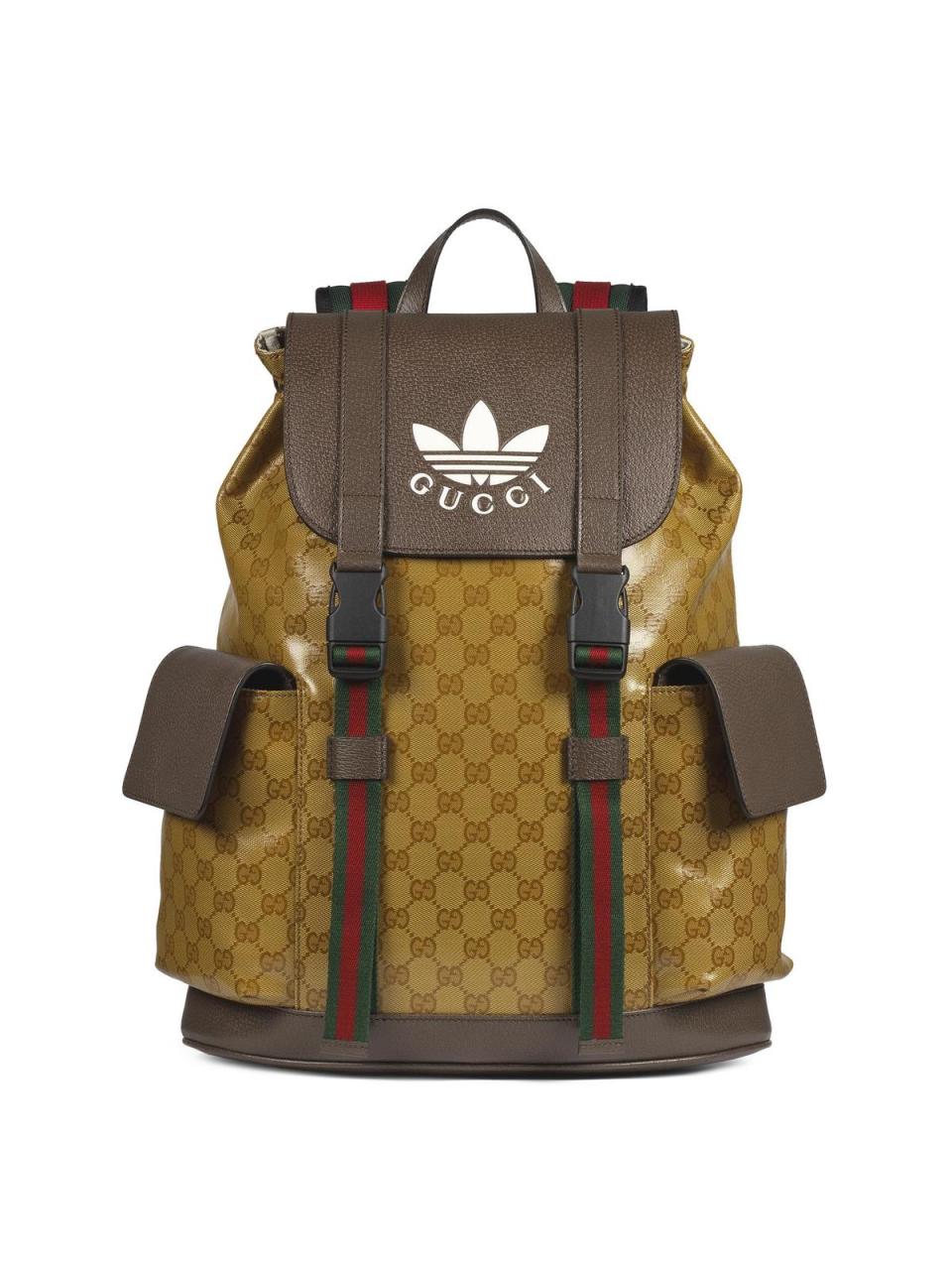 adidas x GUCCI GG緹花後背包。NT$102,900（古馳提供）