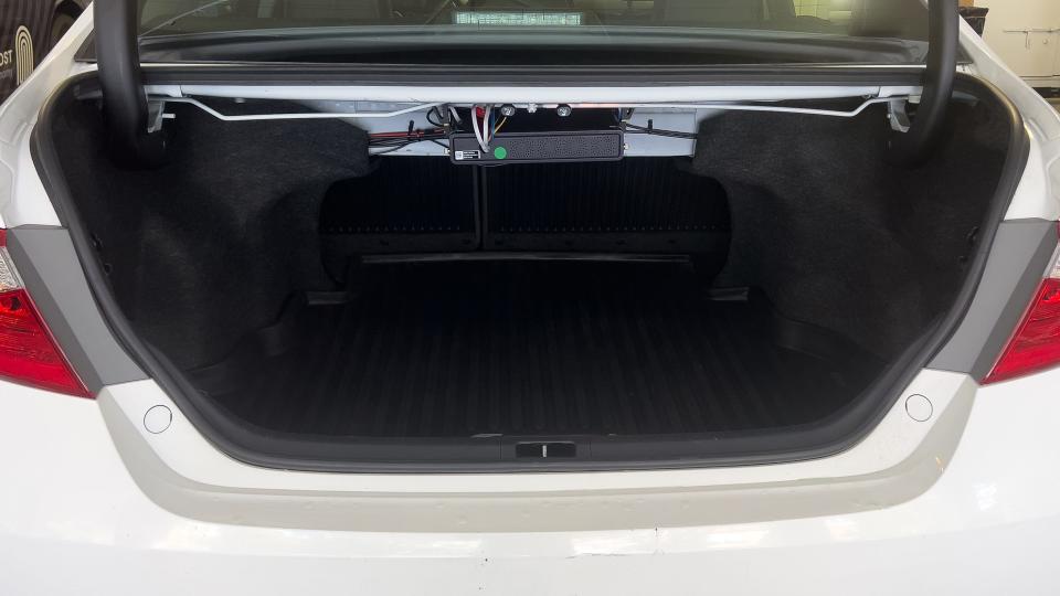 Mounted to the top of the trunk, Ghost Autonomy's processor is compact and light.