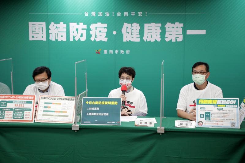 台南市說明防疫重點攤商數位支付　感謝日本第六度贈AZ疫苗