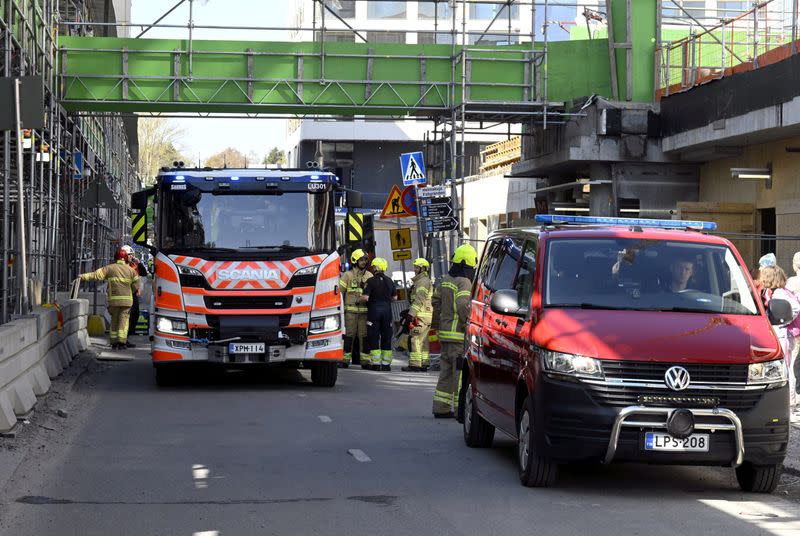 Collapsed pedestrian bridge in Espoo