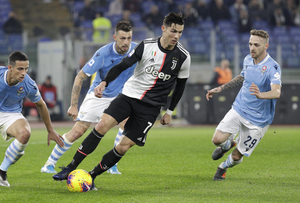 Serie A games are suspended until April 3. (AP Photo/Gregorio Borgia)