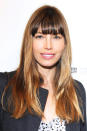 <div class="caption-credit"> Photo by: Amy Graves/WireImage</div><div class="caption-title">Jessica Biel</div><b>The Cut:</b> "I was inspired by the effortless beauty of French women in the sixties, like Jane Birkin," says Biel's hairstylist <a rel="nofollow noopener" href="https://www.facebook.com/AdirAbergel?link=emb&dom=yah_life&src=syn&con=blog_blog_hbz&mag=har%20" target="_blank" data-ylk="slk:Abergel;elm:context_link;itc:0;sec:content-canvas" class="link ">Abergel</a>. He chopped into thick, eyelash-grazing bangs with thinning shears to take out the weight. "That way she can wear them swept to the side as they grow out," he explains. He also added long layers to the bottom few inches of hair. <br> <b>What You Should Know:</b> Wish your strands looked thicker? The blunt ends here create the illusion of more hair. "Make sure your stylist knows not to layer around the cheekbones, which gives more volume on top, but makes the ends look too fine," advises Abergel. <br> <b>Read More: <br> <a rel="nofollow noopener" href="http://www.harpersbazaar.com/beauty/health-wellness-articles/skincare-tools-0311?link=emb&dom=yah_life&src=syn&con=blog_blog_hbz&mag=har" target="_blank" data-ylk="slk:Skin Gadgets That Actually Work;elm:context_link;itc:0;sec:content-canvas" class="link ">Skin Gadgets That Actually Work</a></b> <b><br> <a rel="nofollow noopener" href="http://www.harpersbazaar.com/beauty/health-wellness-articles/fitness-diaries-get-fit-fast-0612?link=emb&dom=yah_life&src=syn&con=blog_blog_hbz&mag=har" target="_blank" data-ylk="slk:Steps to Get Fit in Four Weeks;elm:context_link;itc:0;sec:content-canvas" class="link ">Steps to Get Fit in Four Weeks</a></b> <br> 