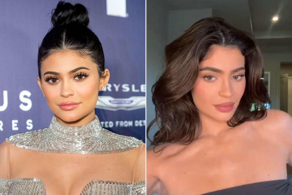 <p>Greg Doherty/Getty Images; Kylie Jenner/tikTok</p> Kylie Jenner recreates her 2017 King Kylie glam in new TikTok makeup tutorial