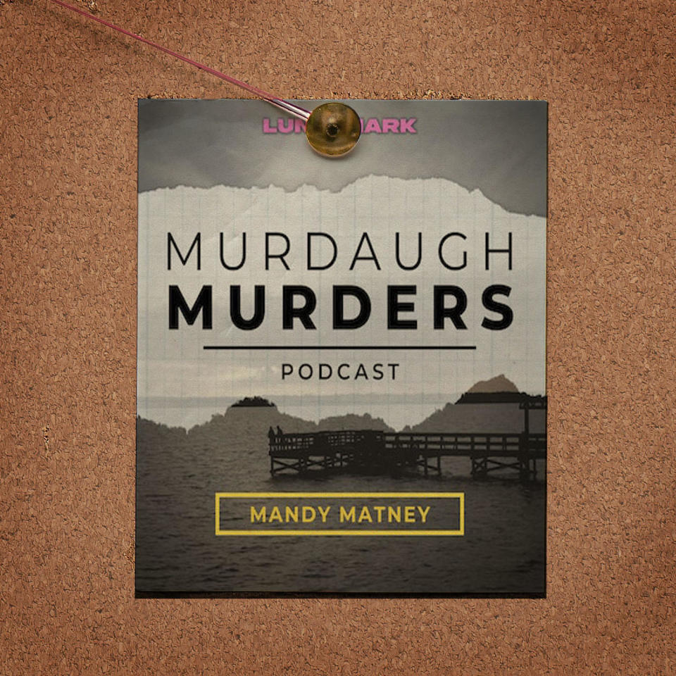 Murdaugh Murders logo pinned to cork board (Kelsea Petersen / TODAY Illustration)