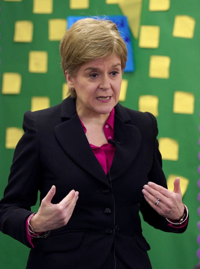 Nicola Sturgeon visit to Glasgow school for Climate Action Week