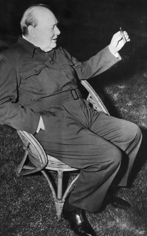 Churchill's Siren Suit  - Credit: Hulton Archive / Getty Images