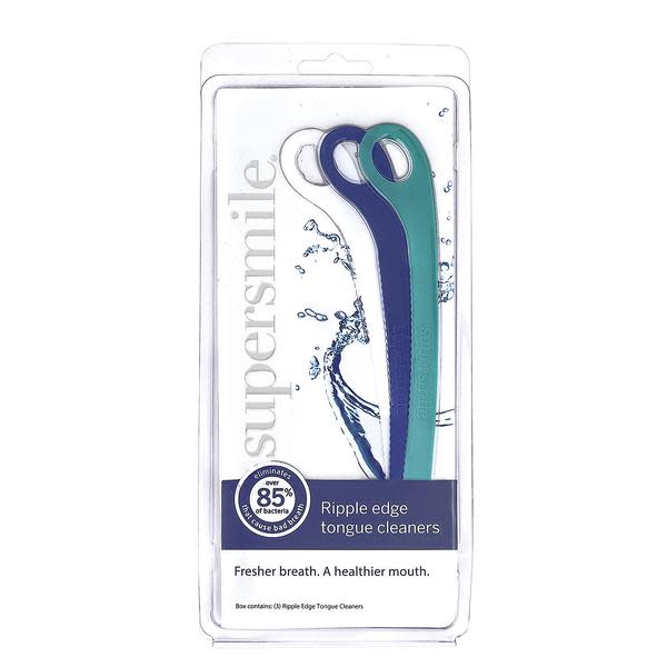 Supersmile Ripple Edge tongue cleaner (Photo via Amazon)