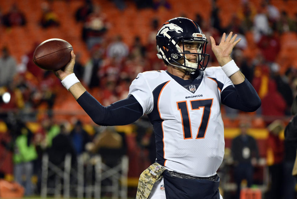 Denver Broncos quarterback Brock Osweiler will start this week vs. the Eagles. (AP)