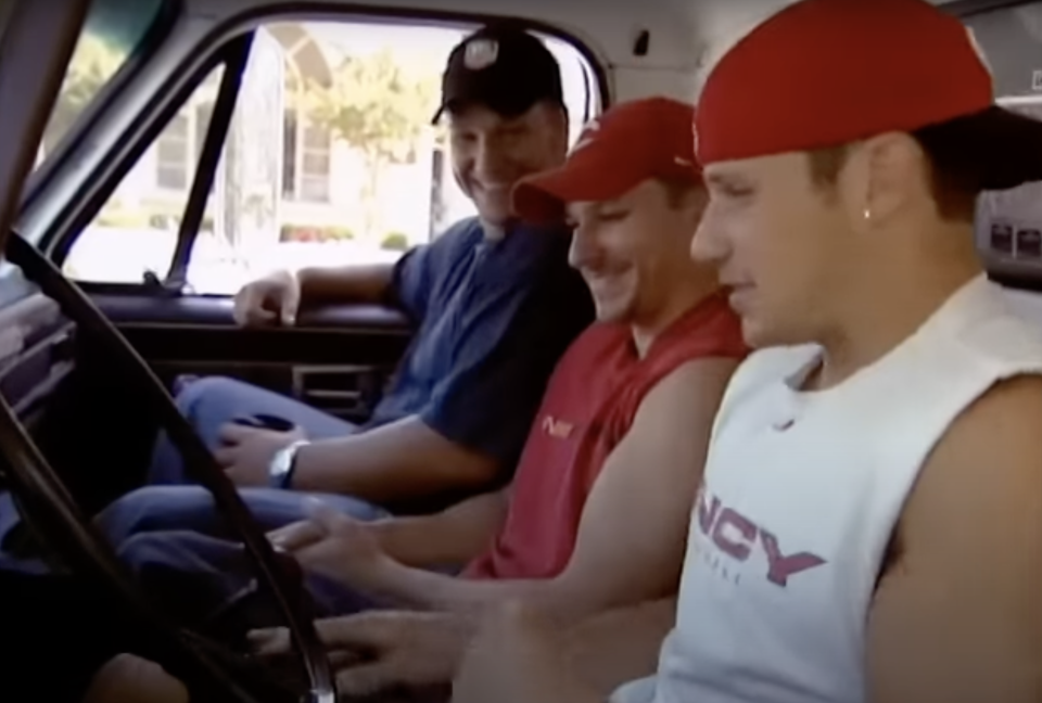Nick, right, was depicted as down to earth, renting a U-Haul to clean out his bachelor pad in episode one. (MTV)