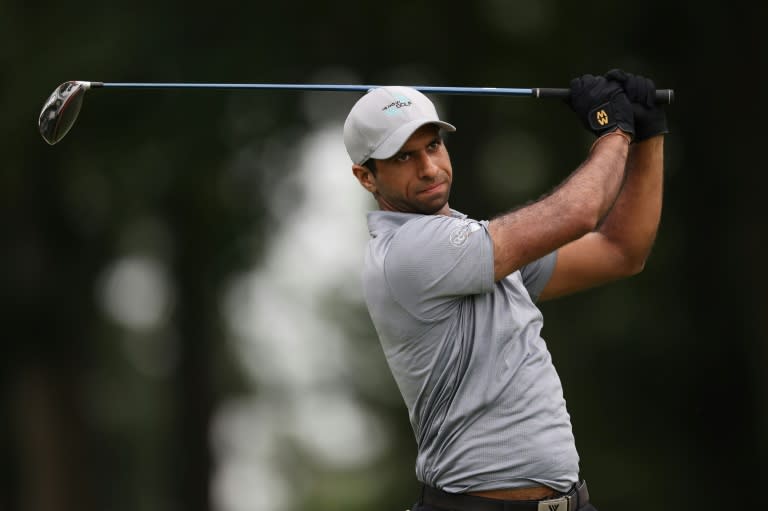 England's Aaron Rai closed with back-to-back birdies to grab a share of the lead after two rounds at the PGA Rocket Mortgage Classic (Raj Mehta)