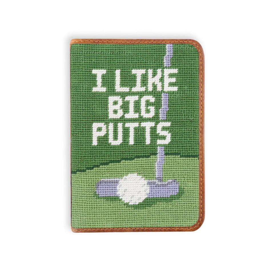 <p><a href="https://www.smathersandbranson.com/products/big-putts-needlepoint-golf-scorecard-holder" rel="nofollow noopener" target="_blank" data-ylk="slk:Shop Now;elm:context_link;itc:0;sec:content-canvas" class="link ">Shop Now</a></p><p>Big Putts Golf Scorecard Holder</p><p>smathersandbranson.com</p><p>$90.00</p><span class="copyright">Smathers & Branson</span>