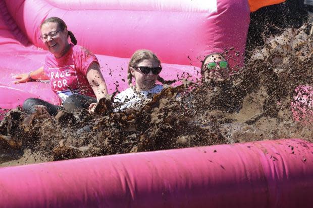 Race for Life Pretty Muddy Poole 2022 at Baiter Park. Picture: Stuart Martin