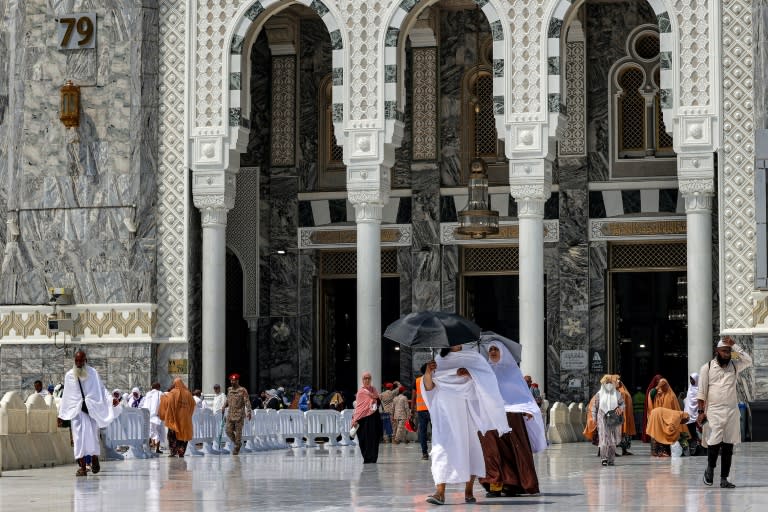 Des fidèles à La Mecque avant le pèlerinage annuel le 4 june 2024 (Abdel Ghani BASHIR)