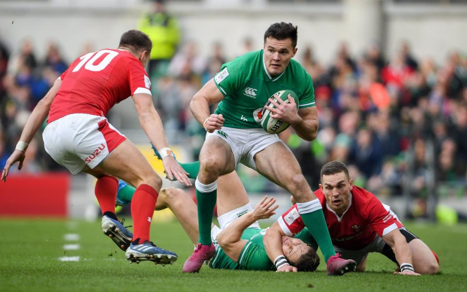 On the pitch, Jacob Stockdale will be deployed at full back for the first time against Italy - GETTY IMAGES