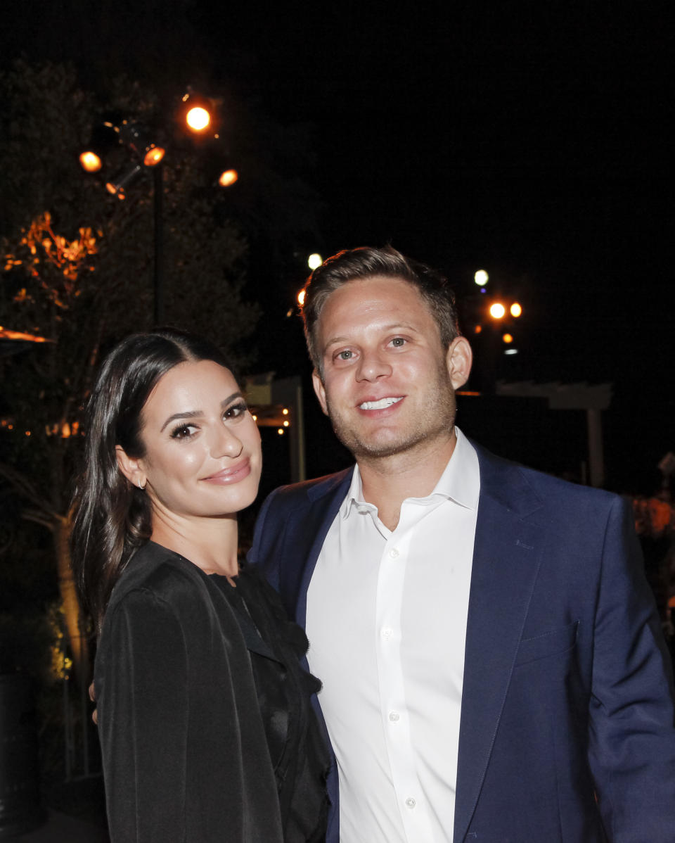 LOS ANGELES, CALIFORNIA - OCTOBER 05: Lea Michele and Zandy Reich attend the Family Equality Los Angeles Impact Awards 2019 at a Private Residence on October 05, 2019 in Los Angeles, California. (Photo by Tibrina Hobson/Getty Images for Family Equality)