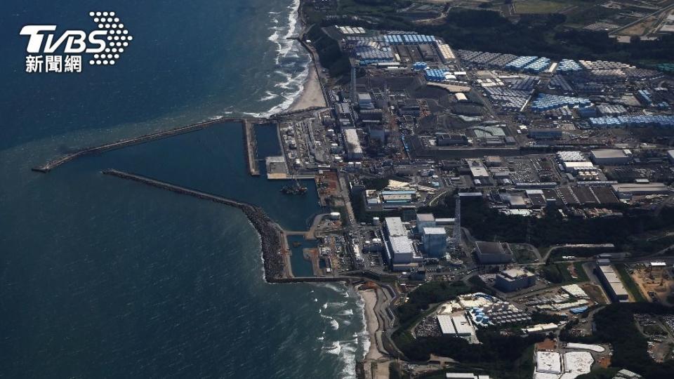 日本福島第一核電廠24日起排放含氚廢水。（圖／達志影像美聯社）