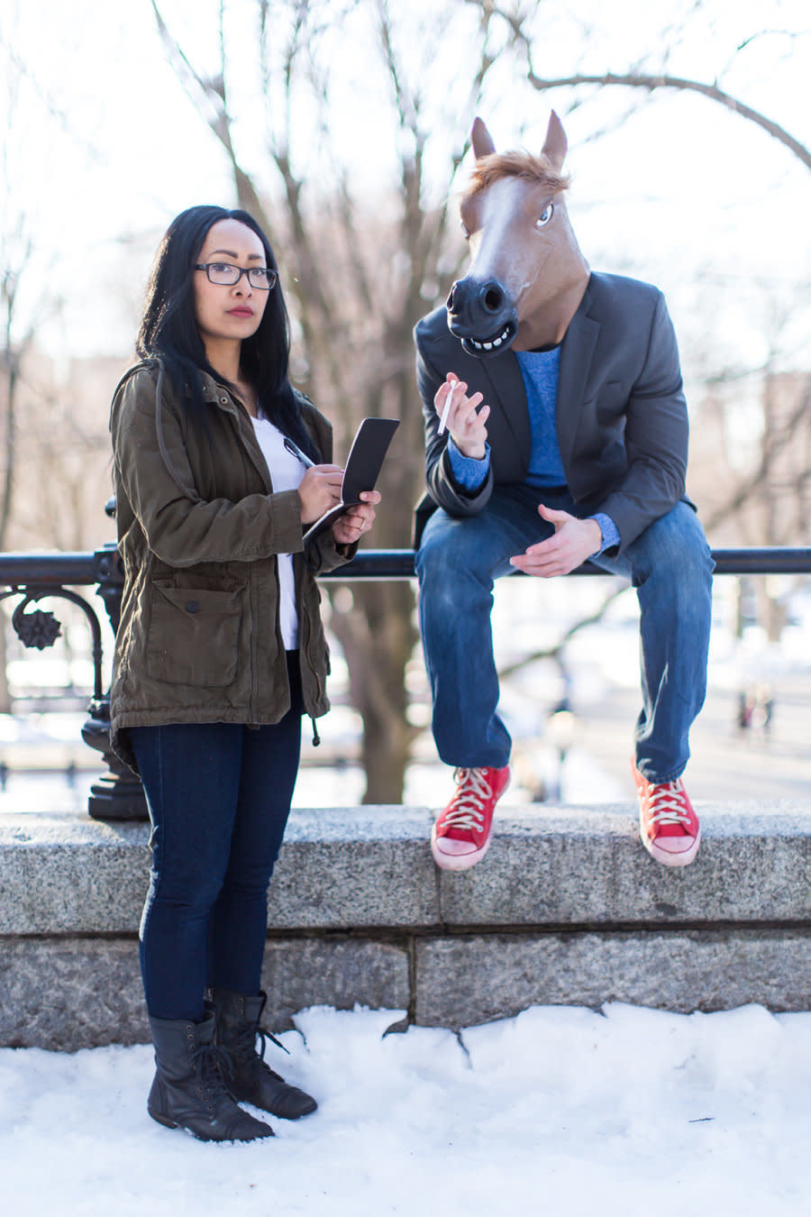 BoJack Horseman and Diane Nguyen from "BoJack Horseman." (Photo: <a href="http://www.isaacjamescreative.com/" target="_blank">Isaac James Creative</a>)