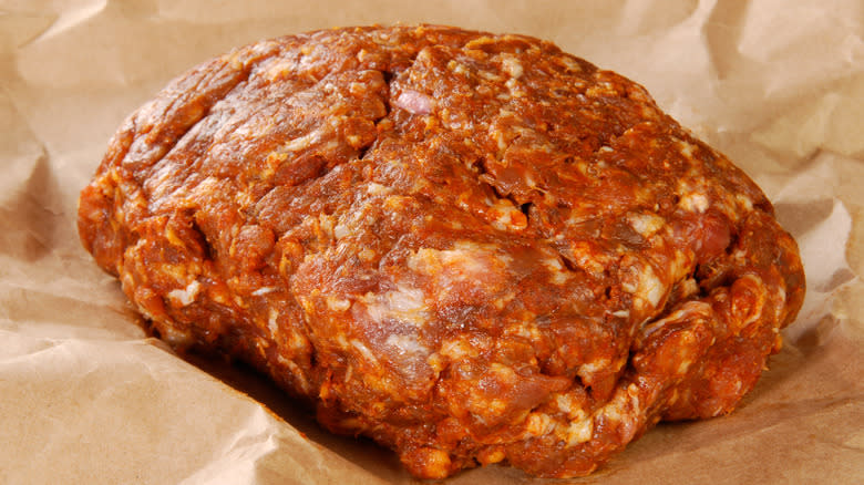 Ground chorizo meat