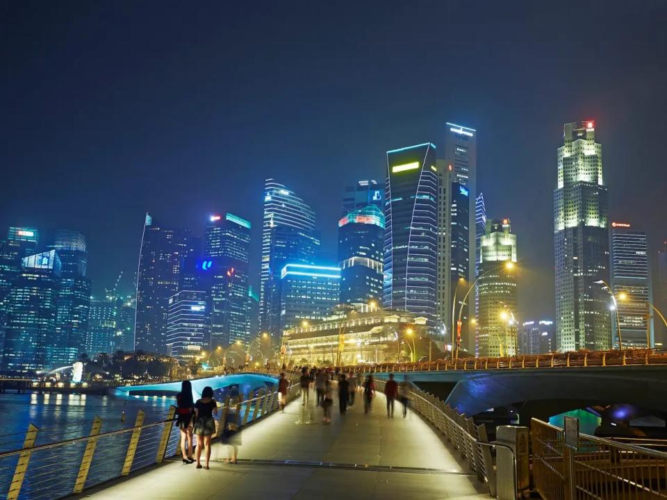 Singapur, das oben abgebildet ist, und Zürich waren die teuersten unter 173 untersuchten Städten. - Copyright: Allan Baxter/Getty Images