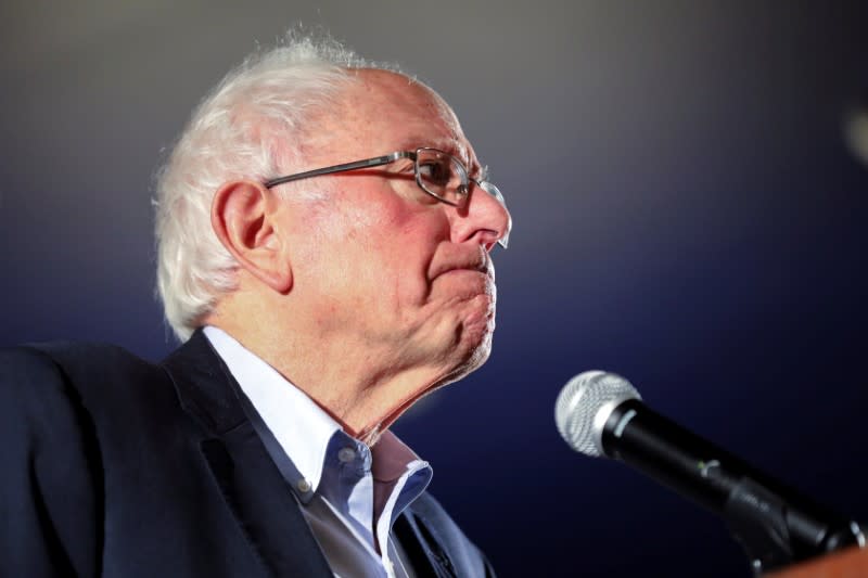 Democratic U.S. presidential candidate Senator Bernie Sanders hosts a climate rally in Iowa City