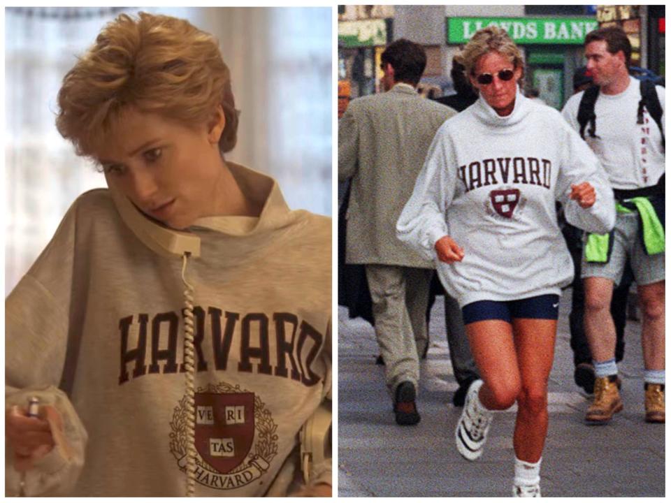 princess diana harvard sweatshirt