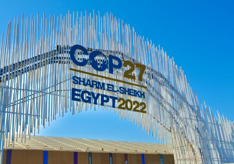 COP 27在埃及正式登場。白育綸攝影