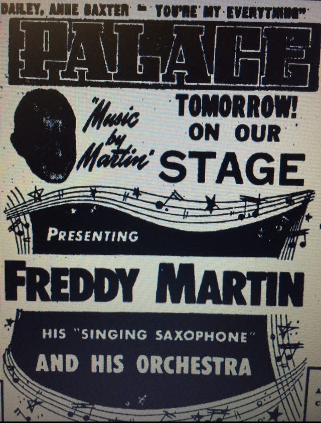 Freddy Martin and His Orchestra played twice in Canton. Once was at the Moonlight Ballroom of Meyers Lake Park on May 8, 1949, and the other appearance was on stage at the Canton Palace Theatre on Sept. 14, 1949. That second concert will be replicated Friday June 24, more than seven decades later, with a concert at the Palace by Joseph Rubin and His Orchestra, with vocals by Jay Spencer.