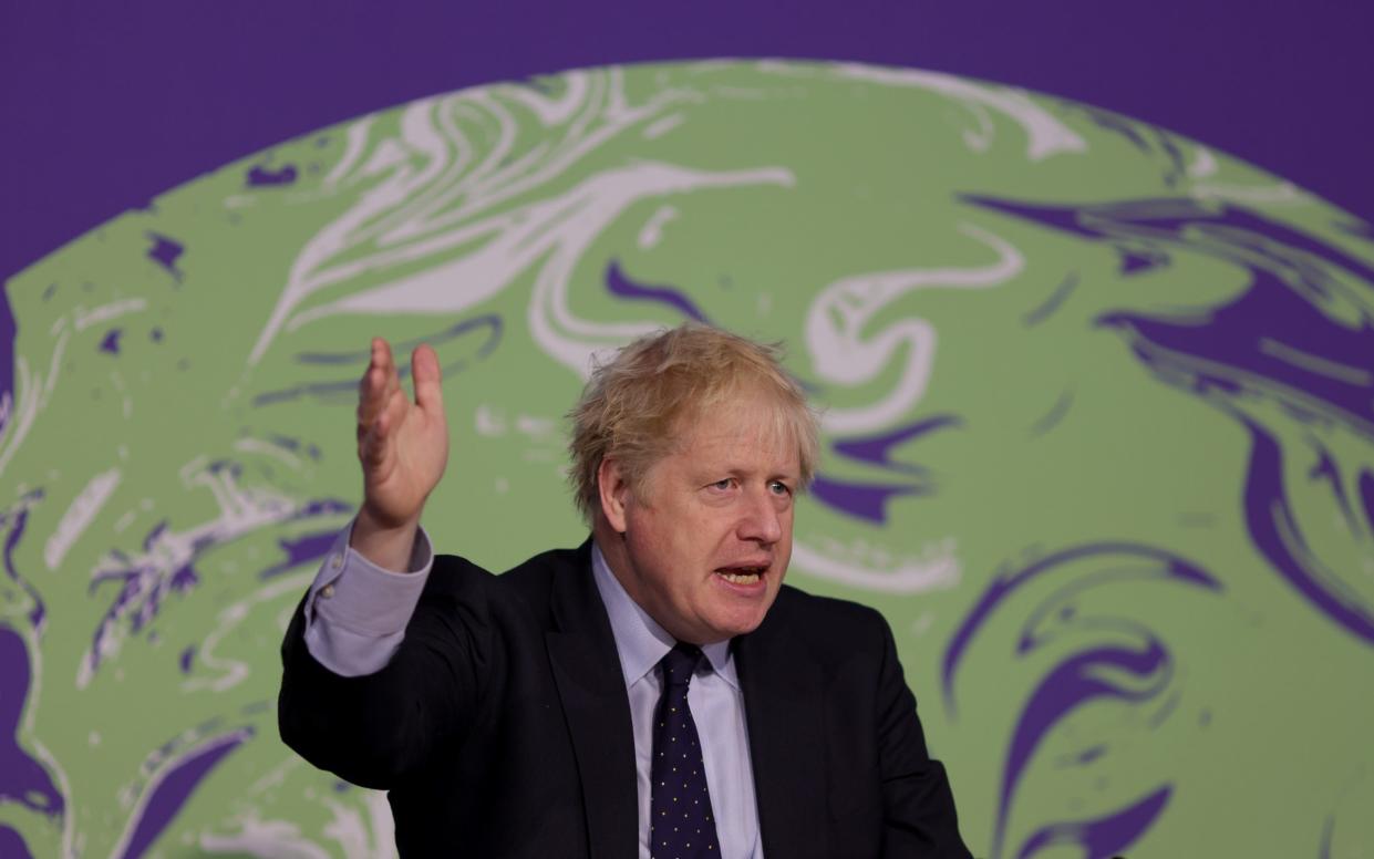 The news might come as a shock to Boris Johnson, who is due to convince global leaders to take tougher action on climate change at Cop26 - Andrew Parsons/No10 Downing Street