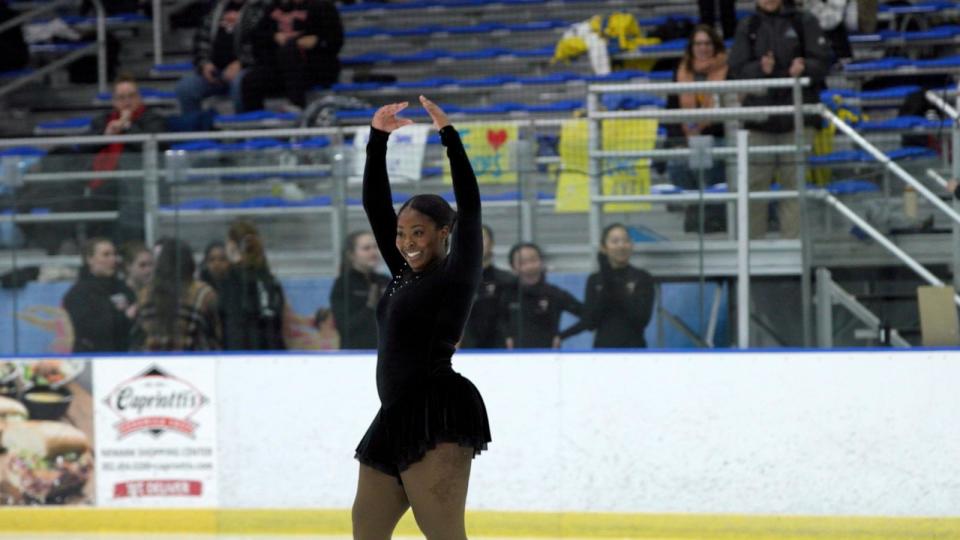 PHOTO: Maya James is a co-founder of the Howard University Figure Skating Team, the first figure skating team at a historically Black college or university. (ABC News)