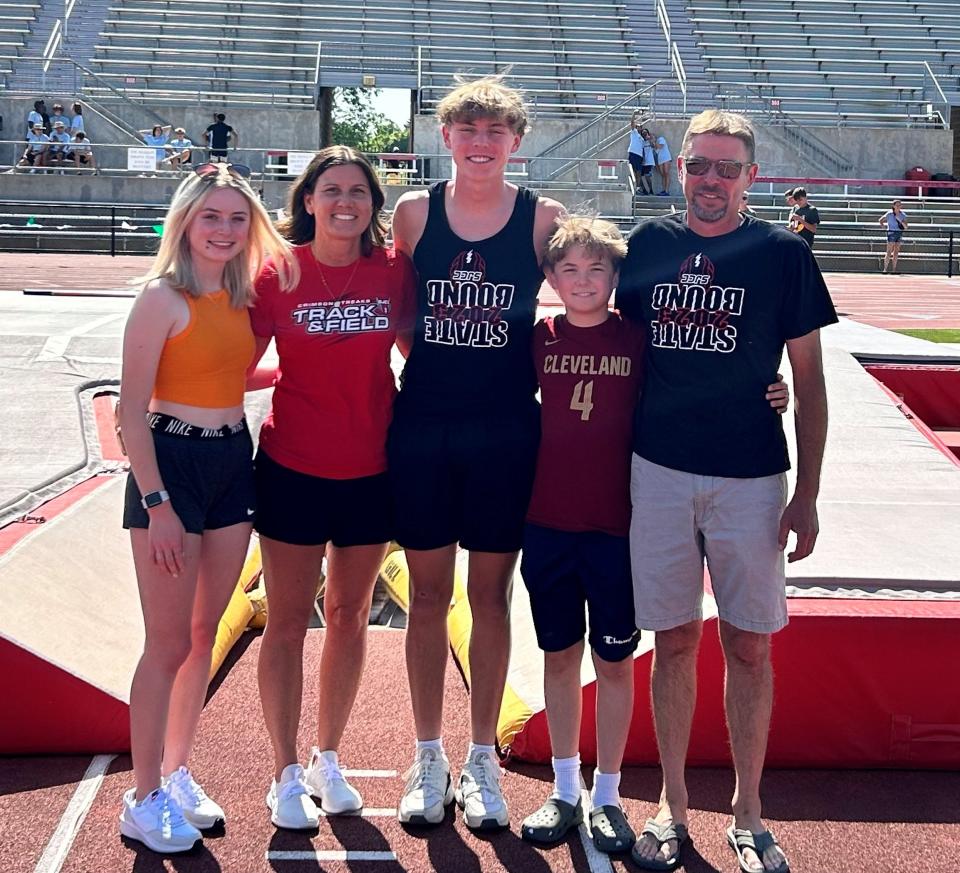 SJCC's Sam Paeth, middle, Alayna Paeth, Beth Paeth, Brennen Paeth and Mike Paeth.