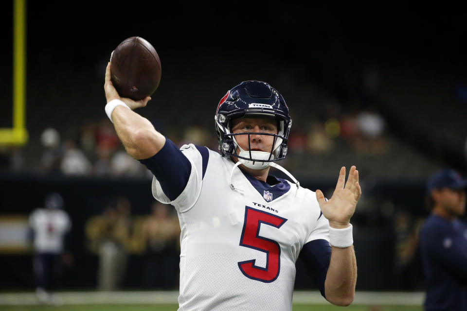 Brandon Weeden is getting a shot with the Titans. (AP) 