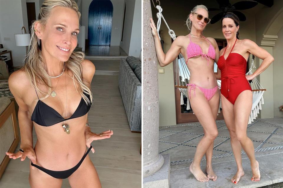Molly Sims Wears Two Teeny-Tiny Bikinis on Vacation