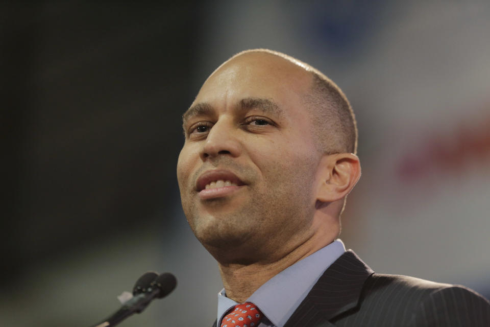 Rep. Hakeem Jeffries (D-N.Y.), chairman of the House Democratic Caucus, delivered a stinging rebuke to President Donald Trump in Harlem on Monday. (Photo: Seth Wenig/ASSOCIATED PRESS)